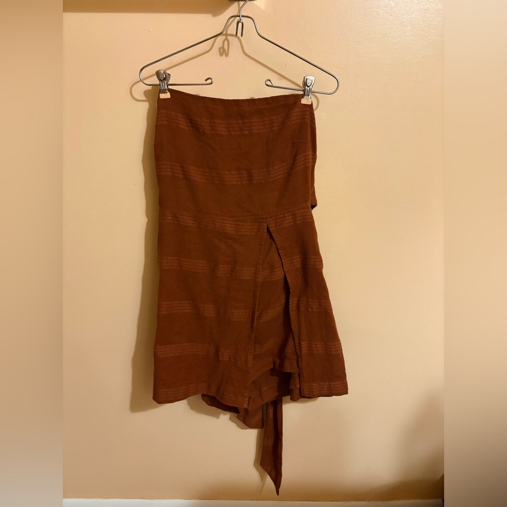 Free People Go Get ‘Em Skort Dress in Rust - Picture 2 of 10